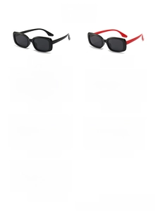 Detailed grid showing seven colorful polarized silicone sunglasses for kids in various frames