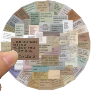 Adesivi con citazioni retro per decorazione valigie fai-da-te e scrapbooking