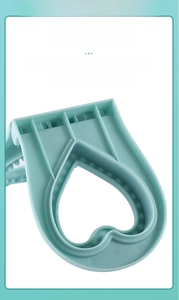 Close-up of heart sandwich mold with reinforced bottom structure for durable pressing