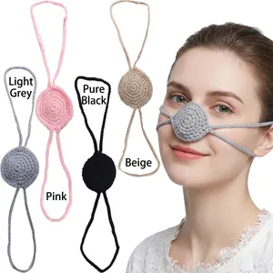 Handmade crochet nose warmer in four colors for winter protection and party props