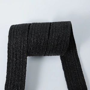 Women's slim black woven elastic waist belt with a sweet heart-shaped buckle for dresses
