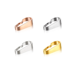 925 silver pendant pinch bails in gold, silver, and rose gold finishes for DIY jewelry