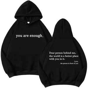 Sweat À Capuche Homme Coton Polyester Imprimé Lettres Manches Longues Poche Kangourou Sport Décontracté Adulte