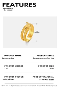 Detailed view of adjustable gold snake ring with realistic scale texture on stainless steel