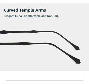 Detail of curved anti-slip temples on metal polygonal sunglasses for comfort and grip