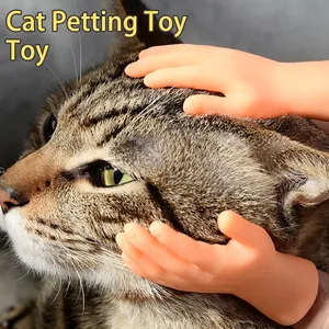 Soft silicone mini finger puppets for cat massage and interactive grooming play