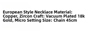 Specifications of the Virgin Guadalupe necklace with zircon and 18k gold plating