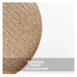 Macro shot of premium metallic champagne gold woven fabric texture with sparkly details