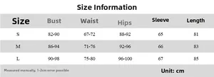 Größentabelle für französisches Kleid mit Perlen Maße für Brust Taille und Länge in cm