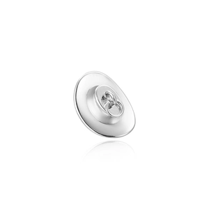 Pendentif chapeau de cowboy en argent poli avec boucle en métal pour bijoux DIY