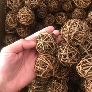 Natural Woven Rattan Balls Decorative Spheres For Home Wedding Party DIY Craft Floral Arrangement Rustic Style Ornament