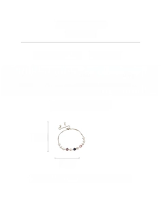 Détails du bracelet fleur en zircon en cuivre avec une longueur de chaîne de 26,5 cm