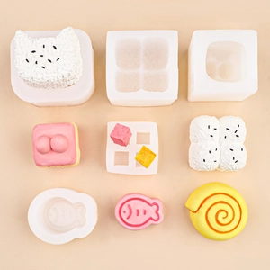 DIY silicone molds for handmade aroma candles and plaster crafts in various shapes