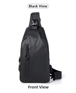 Black men chest bag casual waterproof sling bag outdoor stylish crossbody bag new