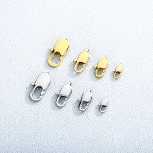 Stainless Steel Lobster Clasps Vacuum Plated Jewelry Making Findings For Necklace Bracelet DIY Crafting Accessories