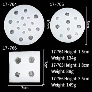 Stampi in silicone per bacche con forme tonde e quadrate e misure per creazioni fai-da-te
