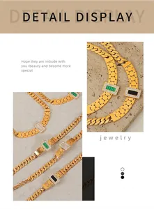 Detailed macro view of 18K gold plated sugar cube necklace with white shell inlay