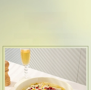 Heat-resistant ceramic bowl showing compatibility with oven microwave and steamer use