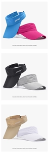 Detailed view of breathable mesh fabric and adjustable buckle on sun visor cap