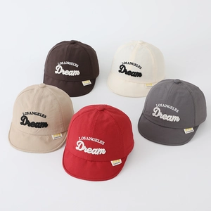 Casquette De Baseball Séchage Rapide Pour Enfants Bord Souple Chapeau Soleil Respirant Avec Broderie Lettre Couvre-chef Réglable