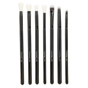 Kit de 7 pinceaux professionnels pour les yeux avec manches noirs pour estompage