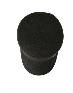 Detailed top view of wool winter military cap featuring textured fabric and SPORT logo