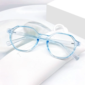 Retro Irregular Polygon Anti Blue Light Glasses PC Frame Candy Color Fashion Decorative Eyewear For Adult