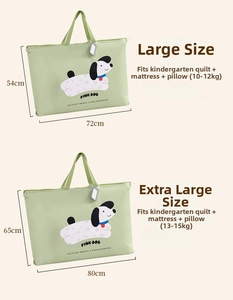 Size chart for large quilt storage bags with capacity for kids bedding and pillows