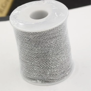 Stainless Steel Square Cross Link Chain Bulk For Jewelry Making DIY Craft Accessory Polished Simple Fashion
