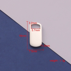 Mirror polished stainless steel rectangular blank tag charm for DIY jewelry engraving