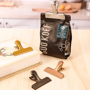 Stainless Steel Food Sealing Clips Heavy Duty Bag Sealer For Kitchen Snacks Coffee Storage Moisture Proof Metal Clips