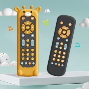 Pädagogische Baby-Fernbedienung Spielzeuge mit Giraffen-Design und Lerntasten