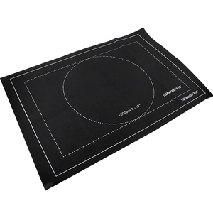 Tapis de puzzle portable en feutre noir pour 1000 à 1500 pièces avec guides blancs