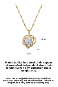 Detailed size specifications for double heart pendant necklace with dimensions 2.6cm by 2cm