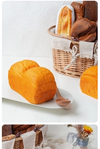 Gros plan d'un modèle de pain grillé en PU réaliste avec texture douce détaillée