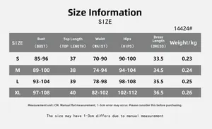 Detailed size chart for black PU sleeveless top and ruched skirt set showing measurements