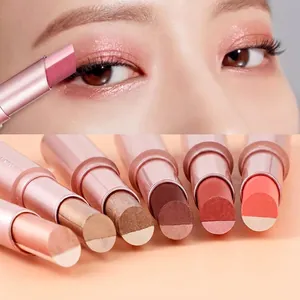 Ombretto In Stick Gradiente Doppio Colore Scintillante Impermeabile Lunga Durata Matita Trucco Occhi Per Donna
