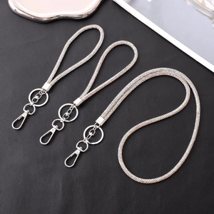 Luxury Rhinestone Phone Lanyard Bling Crystal Crossbody Chain Shiny Wristlet Strap Metal Alloy Fashion Accessory
