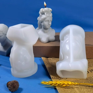Classical female bust silicone mold for DIY aromatherapy candles and gypsum art decor