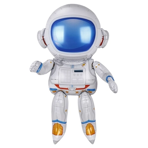 Cute astronaut aluminum foil balloon for outer space theme boy birthday party decor