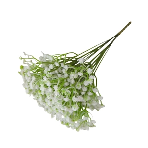 Single bunch of white artificial Gypsophila flower for wedding decoration and floral design