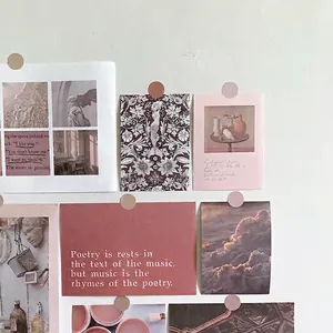Retro Nordic decorative wall cards set in Morandi tones for aesthetic room decor