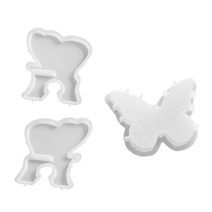 Transparente Schmetterling Silikonform Set für DIY Bücherregal und Leseständer Handwerk