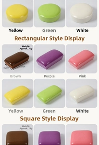 Macro detail of various colorful slow rebound PU foam bread toy shapes and dimensions