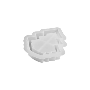 Translucent Christmas tree silicone mold for DIY candles and resin storage trays