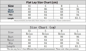 Detailed size chart for sequined tube dress including bust, waist, and hip measurements