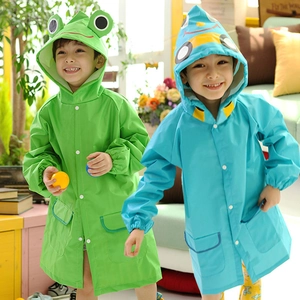 Imperméables à capuche pour enfants aux motifs de grenouille et voiture de dessin animé