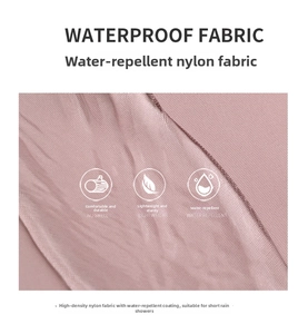 Detailed view of waterproof high-density nylon fabric on lightweight crossbody waist bag