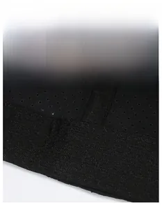 Detail of widened sweatband with moisture-wicking fabric and breathable mesh structure