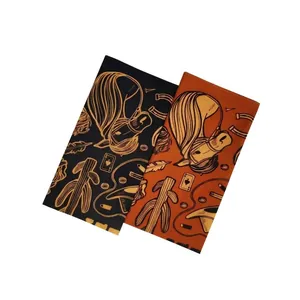 American vintage cotton bandanas with western Indian and cowboy style graphic prints